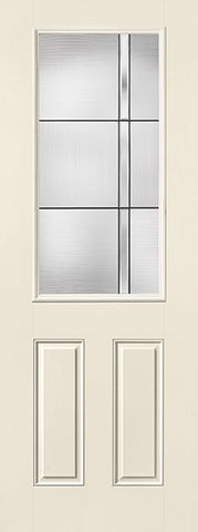 WDMA 34x96 Door (2ft10in by 8ft) Exterior Smooth Fiberglass Impact Door 8ft 1/2 Lite Axis 2