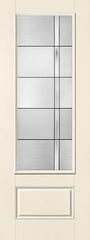 WDMA 34x96 Door (2ft10in by 8ft) Exterior Smooth Fiberglass Impact Door 8ft 3/4 Lite Axis 2