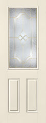 WDMA 34x96 Door (2ft10in by 8ft) Exterior Smooth Fiberglass Impact Door 8ft 1/2 Lite Concorde 2