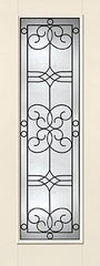 WDMA 34x96 Door (2ft10in by 8ft) Exterior Smooth Fiberglass Impact Door 8ft Full Lite With Stile Salinas 1