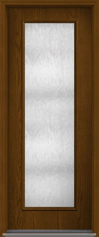 WDMA 34x96 Door (2ft10in by 8ft) French Oak Chord 8ft Full Lite Flush Fiberglass Single Exterior Door 1