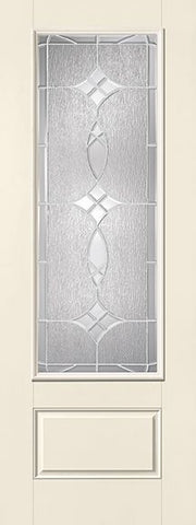 WDMA 34x96 Door (2ft10in by 8ft) Exterior Smooth Fiberglass Impact Door 8ft 3/4 Lite Blackstone 2