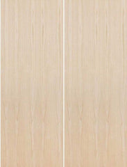 WDMA 36x80 Door (3ft by 6ft8in) Interior Swing Birch 80in Solid Particle Core Flush Double Door|1-3/8in Thick 1