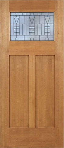 WDMA 36x80 Door (3ft by 6ft8in) Exterior Mahogany Pearce Single Door w/ B Glass 1