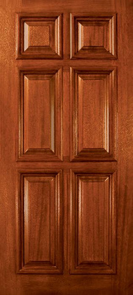 WDMA 36x80 Door (3ft by 6ft8in) Exterior Mahogany 36in x 80in 6 Panel DoorCraft Door 1