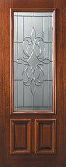 WDMA 36x80 Door (3ft by 6ft8in) Exterior Mahogany 36in x 80in 2/3 Lite New Orleans Door 1