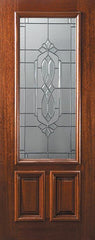 WDMA 36x80 Door (3ft by 6ft8in) Exterior Mahogany 36in x 80in 2/3 Lite Kensington Door 1