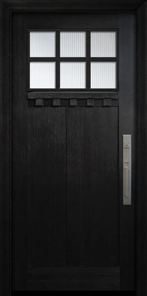 WDMA 36x80 Door (3ft by 6ft8in) Exterior Fir 36in x 80in Craftsman 6 Lite SDL Door 1