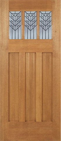 WDMA 36x84 Door (3ft by 7ft) Exterior Mahogany Barnsdale Single Door w/ E Glass 1