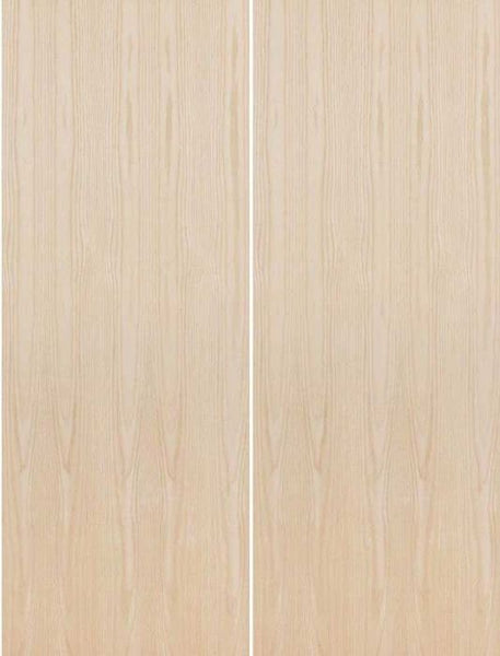 WDMA 36x96 Door (3ft by 8ft) Interior Barn Birch 96in Hollow Core Flush Double Door|1-3/8in Thick 1