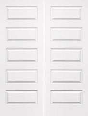 WDMA 36x96 Door (3ft by 8ft) Interior Barn Smooth 96in Rockport Solid Core Double Door|1-3/8in Thick 1