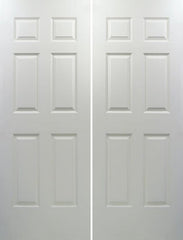 WDMA 36x96 Door (3ft by 8ft) Interior Swing Smooth 96in Colonist Solid Core Double Door|1-3/8in Thick 1