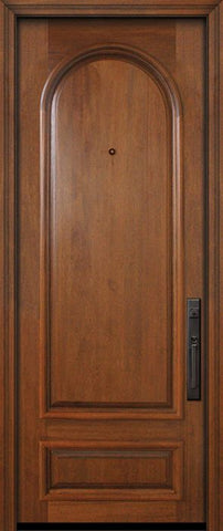 WDMA 36x96 Door (3ft by 8ft) Exterior Mahogany 36in x 96in Radius 2 Panel Portobello Door 2