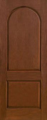 WDMA 36x96 Door (3ft by 8ft) Exterior Rustic Fiberglass Impact Door 8ft 2 Panel Round Top 1