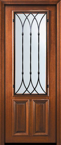 WDMA 36x96 Door (3ft by 8ft) Exterior Mahogany 36in x 96in 2/3 Lite Warwick Door 2