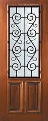 WDMA 36x96 Door (3ft by 8ft) Exterior Mahogany 36in x 96in 2/3 Lite St. Charles Door 1