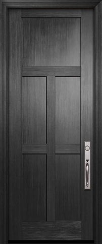 WDMA 36x96 Door (3ft by 8ft) Exterior Fir 96in Craftsman 5 Panel Door 1