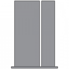 WDMA 38x80 Door (3ft2in by 6ft8in) French Fir 80in Full Lite 1 Lite Single Door/1side 3