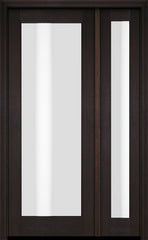 WDMA 38x80 Door (3ft2in by 6ft8in) Exterior Swing Mahogany Full Lite Single Entry Door Sidelight 2