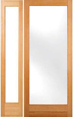 WDMA 40x80 Door (3ft4in by 6ft8in) French Fir 1-3/4in Exterior Doors 1 Sidelight 80in 1