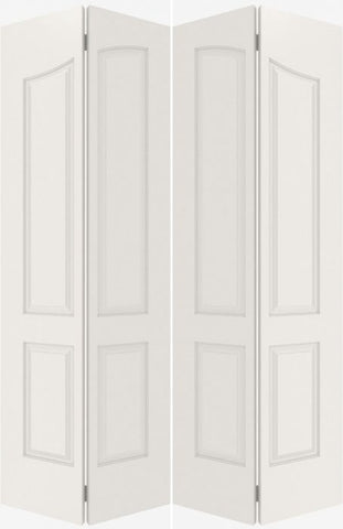 WDMA 40x80 Door (3ft4in by 6ft8in) Interior Barn Smooth 4090 MDF Pair 4 Panel Arch Panel Double Door 1