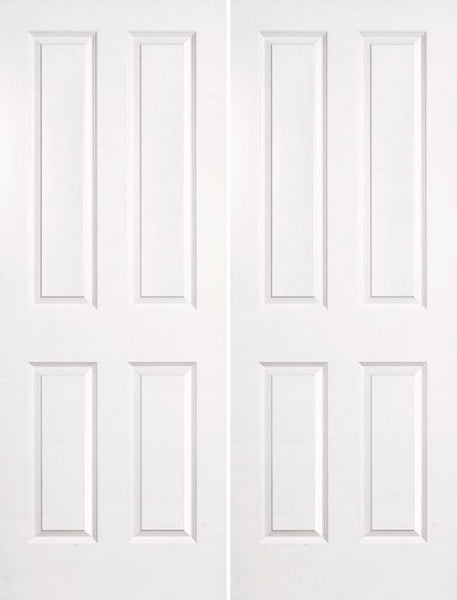 WDMA 40x96 Door (3ft4in by 8ft) Interior Barn Smooth 96in Coventry Hollow Core Double Door|1-3/8in Thick 1