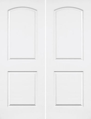 WDMA 40x96 Door (3ft4in by 8ft) Interior Swing Smooth 96in Caiman Solid Core Double Door|1-3/8in Thick 1