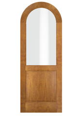 WDMA 42x80 Door (3ft6in by 6ft8in) Interior Swing Mahogany Round Top 1 Radius Lite 1 Panel Transitional Home Style Exterior or Single Door 2