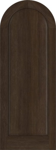 WDMA 42x84 Door (3ft6in by 7ft) Exterior Swing Mahogany Full Round Panel Round Top Entry Door 1