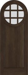 WDMA 42x84 Door (3ft6in by 7ft) Exterior Swing Mahogany Circle Round Top 9 Lite Entry Door 1