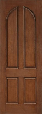 WDMA 42x96 Door (3ft6in by 8ft) Exterior Rustic 8ft 4 Panel Round Top Classic-Craft Collection Single Door Granite Full Lite 1