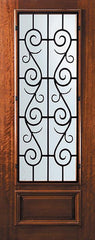 WDMA 42x96 Door (3ft6in by 8ft) Exterior Mahogany 42in x 96in 3/4 Lite St. Charles Door 1