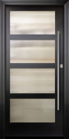 WDMA 42x96 Door (3ft6in by 8ft) Exterior Swing Smooth 36in x 80in 4 Block Right NP-Series Narrow Profile Door 1