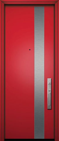 WDMA 42x96 Door (3ft6in by 8ft) Exterior Smooth 42in x 96in Costa Mesa Solid Contemporary Door 1