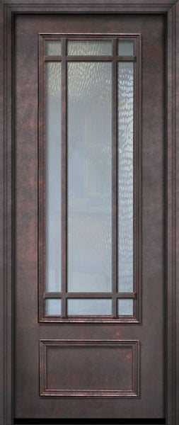 WDMA 42x96 Door (3ft6in by 8ft) Patio 42in x 96in ThermaPlus Steel 9 Lite SDL 3/4 Lite Door 1