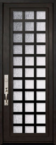 WDMA 42x96 Door (3ft6in by 8ft) Exterior 42in x 96in Cube Full Lite Single Contemporary Entry Door 1