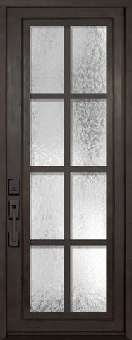 WDMA 42x96 Door (3ft6in by 8ft) Exterior 42in x 96in Minimal Full Lite Single Contemporary Entry Door 1