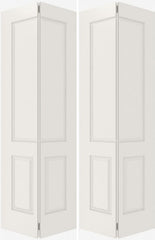 WDMA 44x80 Door (3ft8in by 6ft8in) Interior Bifold Smooth 3190 MDF 3 Panel Double Door 2