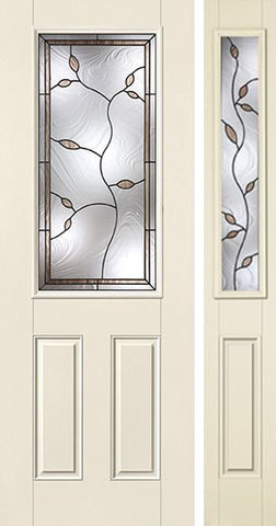 WDMA 44x96 Door (3ft8in by 8ft) Exterior Smooth Avonlea 8ft Half Lite 2 Panel Star Door 1 Side 1