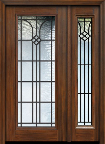 WDMA 46x80 Door (3ft10in by 6ft8in) Exterior Cherry 80in Full Lite Cantania / Walnut Door /1side 1