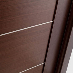 WDMA 48x80 Door (4ft by 6ft8in) Interior Barn Wenge Prefinished Massimo 201 Modern Double Door 4