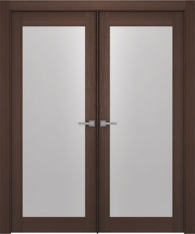 WDMA 48x80 Door (4ft by 6ft8in) Interior Barn Wenge Prefinished Maya 700 Modern Double Door 1