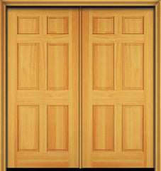 WDMA 48x80 Door (4ft by 6ft8in) Exterior Fir 80in 6 Panel Double Door 2