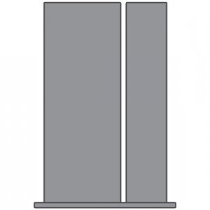 WDMA 48x96 Door (4ft by 8ft) Exterior Fir 1-3/4in 18 Lite Doors 1 Sidelight 2