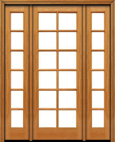 WDMA 48x96 Door (4ft by 8ft) French Mahogany 96in 12 lite Single Door/2side IG Glass 1