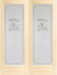 WDMA 48x96 Door (4ft by 8ft) Interior Barn Pine 96in Pantry True Double Door 1