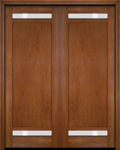 WDMA 52x96 Door (4ft4in by 8ft) Interior Swing Mahogany 112 Windermere Shaker Exterior or Double Door 5