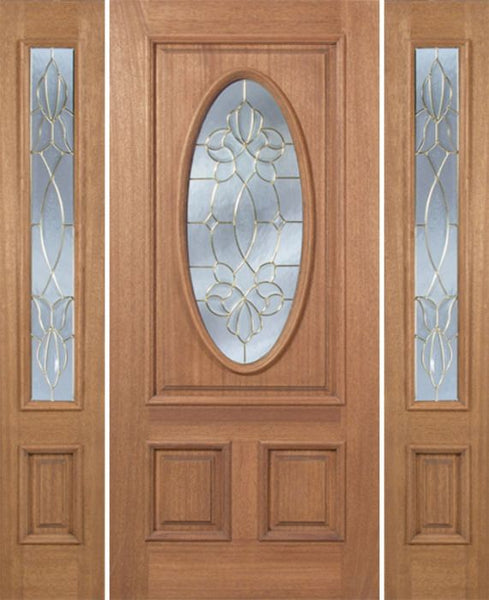 WDMA 54x80 Door (4ft6in by 6ft8in) Exterior Mahogany Maryvale Single Door/2side w/ CO Glass 1