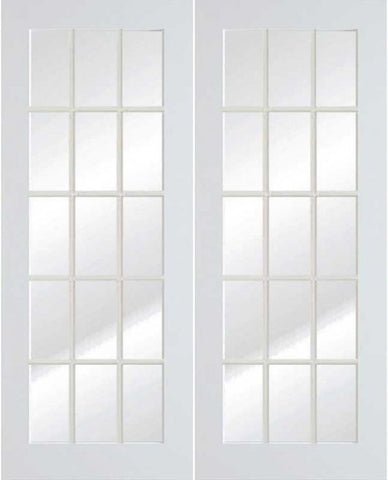 WDMA 56x80 Door (4ft8in by 6ft8in) Interior Swing Smooth 80in Primed French Double Door | 1515 1