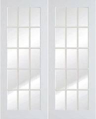 WDMA 56x80 Door (4ft8in by 6ft8in) Interior Swing Smooth 80in Primed French Double Door | 1515 1